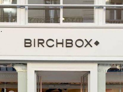 Fachada de la tienda de Birchbox en París.