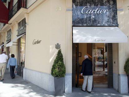 La joyer&iacute;a Cartier de la calle de Serrano.  