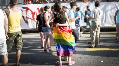 Día del orgullo gay, en Barcelona.