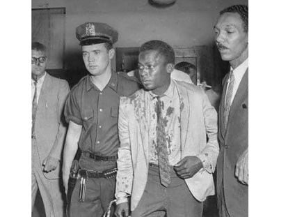 Miles Davis, cuando fue detenido en 1959.
