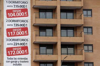Una promoción de viviendas en venta, en Madrid.