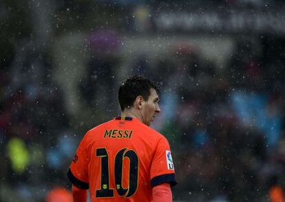 Leo Messi, durante el partido contra el Getafe. 