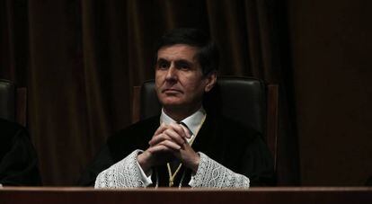 González-Trevijano en una toma de posesión en el Tribunal Constitucional, en marzo de 2014.