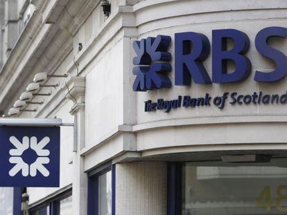 Una oficina de Royal Bank of Scotland (RBS) en Londres 