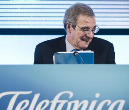 El presidente de Telefónica, César Alierta