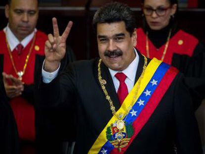 El presidente venezolano inicia un segundo mandato rechazado por las principales instancias internacionales