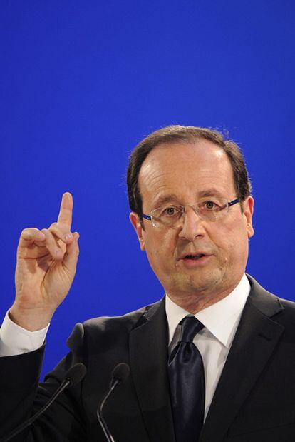François Hollande, candidato socialista a la presidencia francesa.