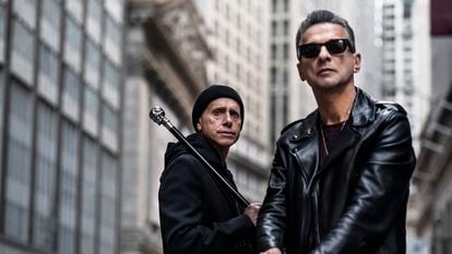 Martin Gore y Dave Gahan, los dos integrantes de Depeche Mode, en Nueva York en 2022.