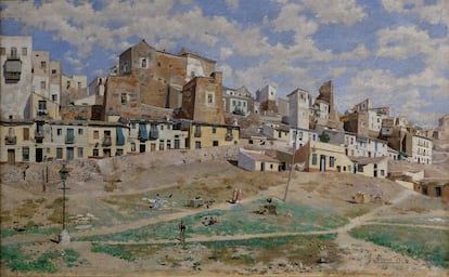 'La Coracha de Málaga', de Germán Álvarez Algeciras, muestra cómo era el barrio malagueño en 1876.