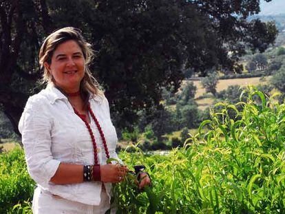 Josefina Mena, directora ejecutiva de exportación de Castelnovo Nature, en la finca El Verdugal.