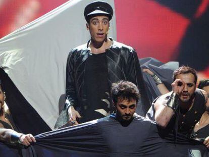 El representante de Turqu&iacute;a, Can Bonomo,  en el Festival de Eurovisi&oacute;n 2012