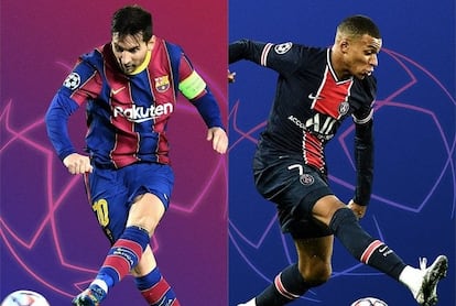 Messi y Mbappé.