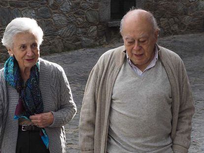 El expresidente catalán Jordi Pujol y su mujer, Marta Ferrusola.