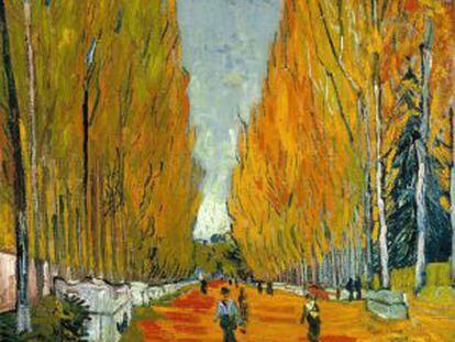 'L' Allée des Alyscamps' (1888), óleo de Vincent Van Gogh.