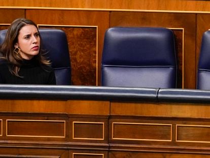 La ministra de Igualdad, Irene Montero, en el Congreso de los Diputados en noviembre de 2022.