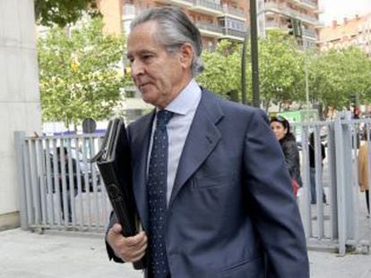 Miguel Blesa, a su llegada a los juzgado el pasado octubre.