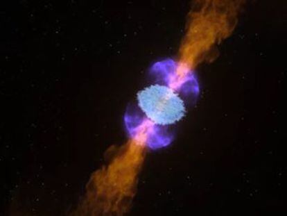 La fusión de dos estrellas de neutrones produjo 100 veces la masa de la Tierra en metales preciosos y uranio