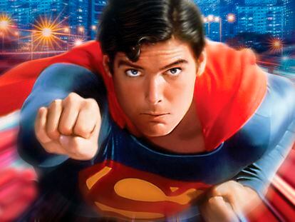 Christopher Reeve en 'Superman' (1978), de Richard Donner, y con música de John Williams.