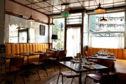 Interior del café Meat People, en Londres.