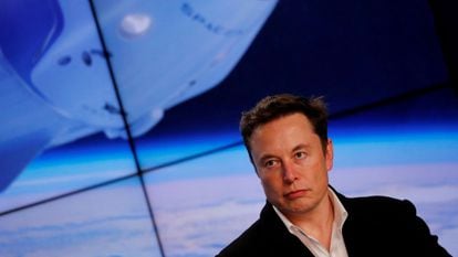 Elon Musk, en una conferencia de prensa en Cabo Cañaveral, Florida, el 2 de marzo de 2019.