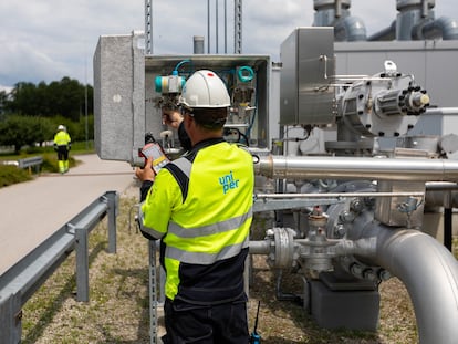 Planta de almacenaje de gas en Muhldorf, Alemania, el 10 de junio.