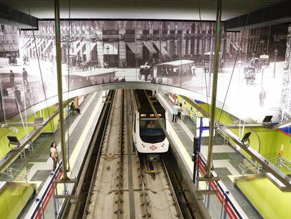 Una estación del metro de Madrid, en una imagen de archivo.
