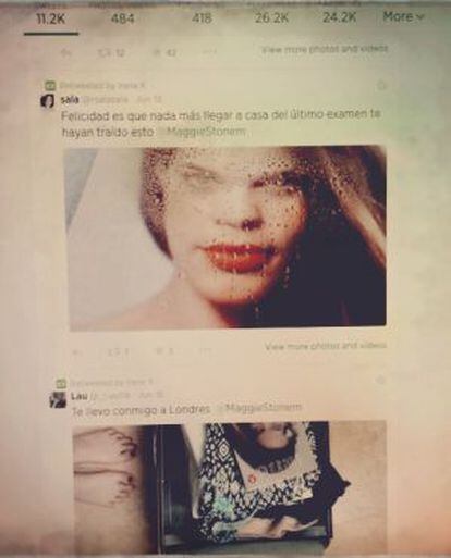 Twitter de la poeta Irene X @maggiestonem.
