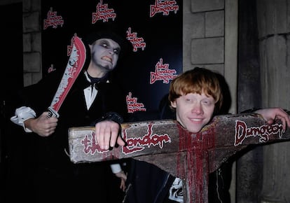 El actor de la saga de Harry Potter, Rupert Grint, en 'The Jack The Ripper Experience'.