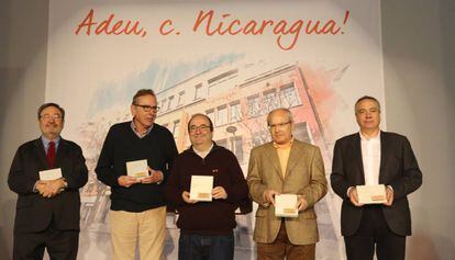 Narcís Serra, Raimon Obiols, Miquel Iceta, José Montilla i Pere Navarro.