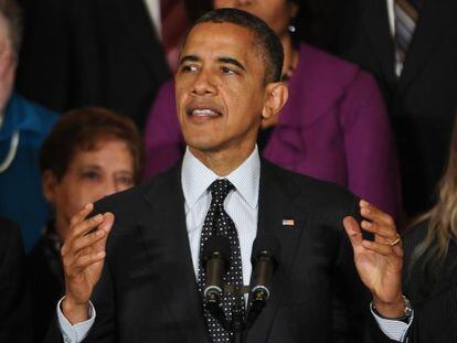 La econom&iacute;a centr&oacute; el primer discurso de Obama tras las elecciones