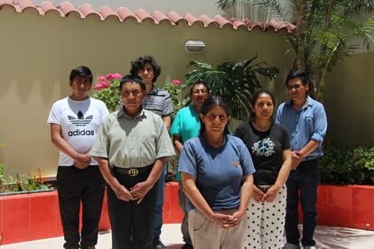 Siete personas que fueron detenidas dentro de la universidad el sábado 21 de enero.