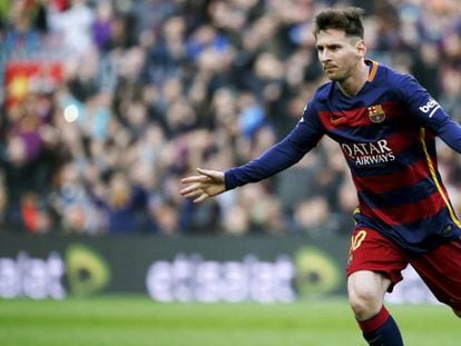El futbolista argentino Leo Messi, del FC Barcelona