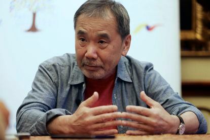 El escritor japonés Haruki Murakami, en 2018.