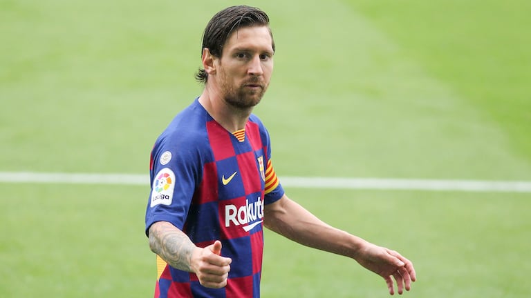 Messi, durante un partido de Liga.