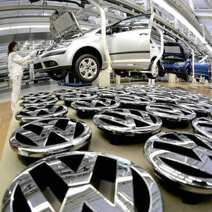 Una planta de ensamblaje de Volkswagen en Wolfsburgo, Alemania