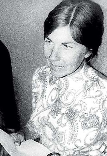 Françoise Claustre, tras ser liberada.