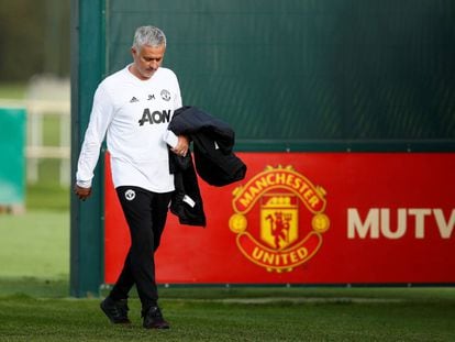 Mourinho, en una sesión de entrenamiento el pasado 22 de octubre.
