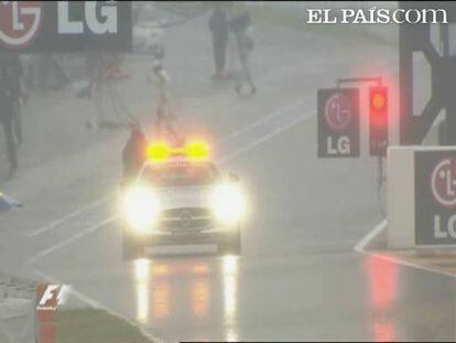 La lluvia pospone la pole del GP de Japón
