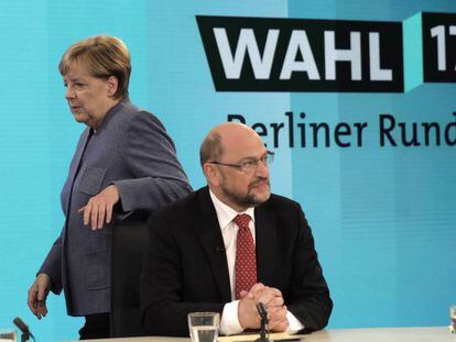 Merkel y Schulz