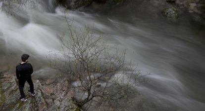 El r&iacute;o Manzanares, a su paso por Manzanares el Real.