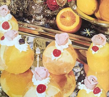 Limones y naranjas helados en todo su esplendor: “Cocina de Navidad”, Sarpe ed. 1977