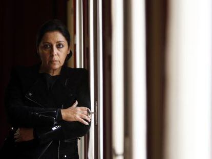 Aurora Carbonell, viuda de Enrique Morente, retratada la semana pasada en Madrid.