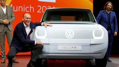 Ralf Brandstatter, consejero delegado de la marca Volkswagen, en el Salón Internacional del Automóvil de Múnich.