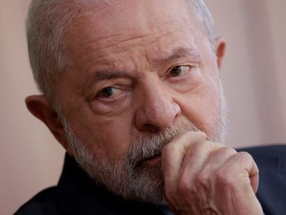 El presidente de Brasil, Lula da Silva, en el Palacio de Planalto en Brasilia, en enero de 2023.