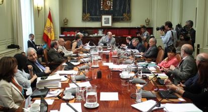 Pleno del CGPJ tras la dimisión de Carlos Dívar.