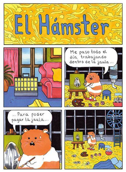 'El Hámster', tira de Roberta Vázquez