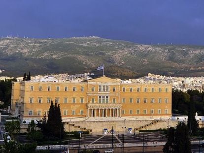 Sede del Parlamento griego, en Atenas.