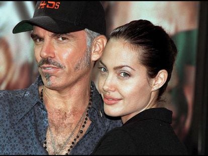 Billy Bob Thornton y Angelina Jolie, mientras estaban casados.