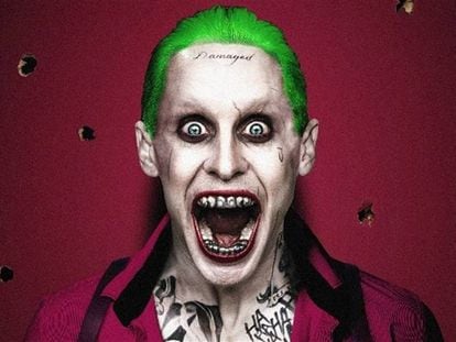 Jared Leto caracterizado como Joker.