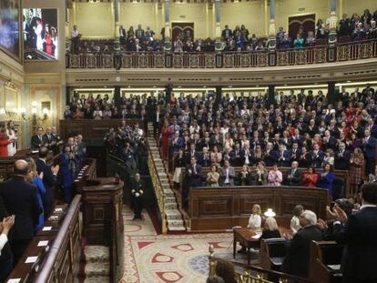 Apertura solemne de la legislatura el pasado lunes en el Congreso.